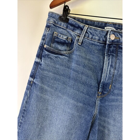 Old Navy Wide Leg Extra High Rise Jeans Denim Relaxed Zip Button 580116 Women 16 - Picture 3 of 14
